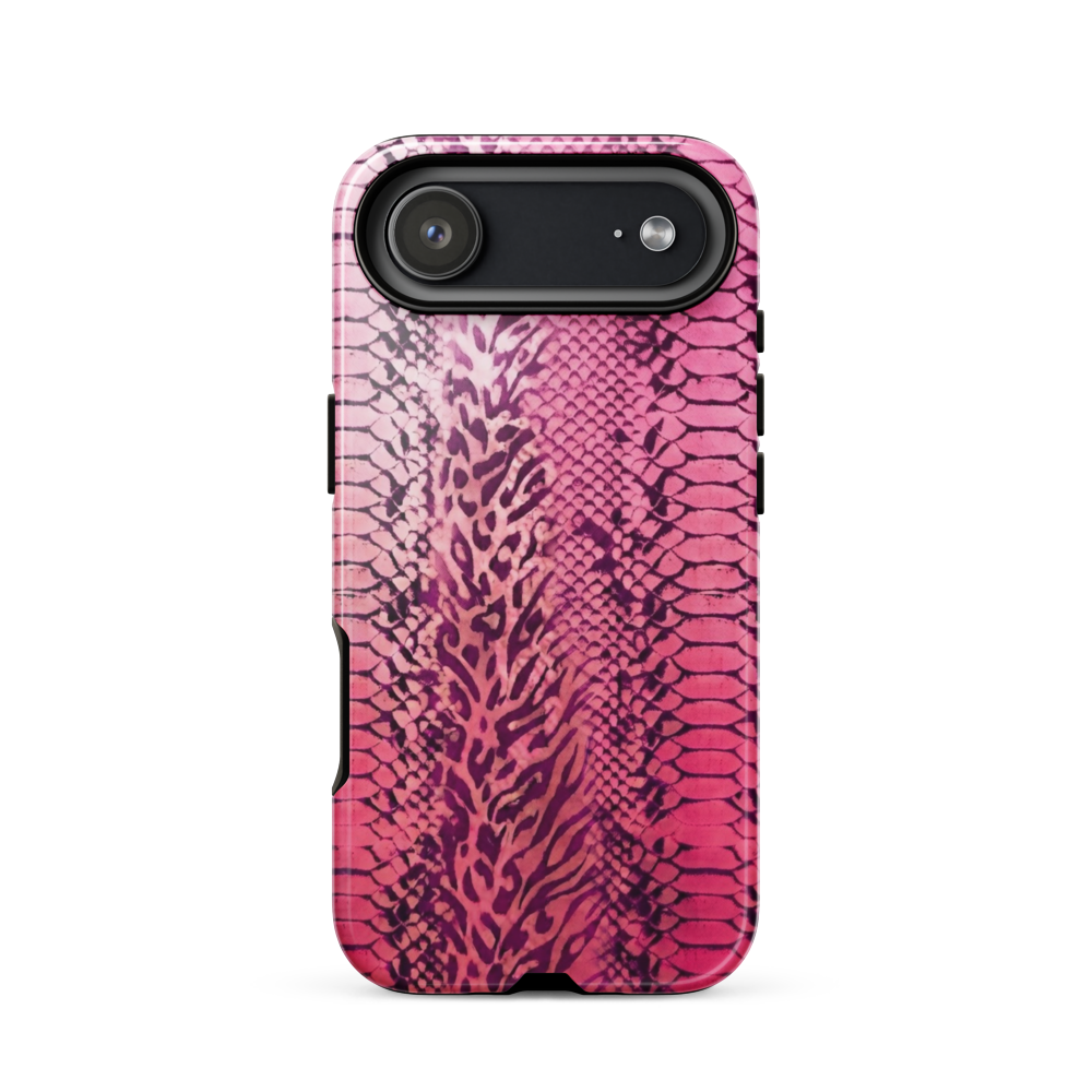 Pink Leopard Print and Snake Skin Tough Case for iPhone®