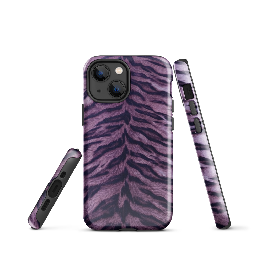Purple Tiger Print Tough Case for iPhone®
