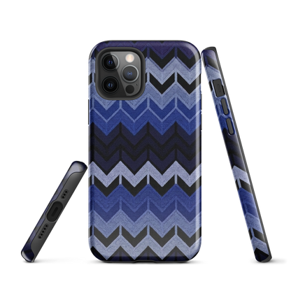 Blue Chevron Tough Case for iPhone®