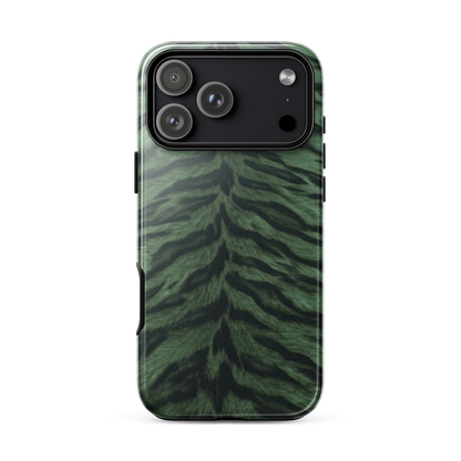 Green Tiger Print Tough Case for iPhone®