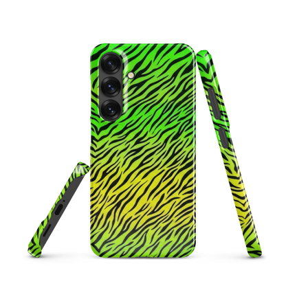 Green & Yellow  Zebra Print Snap Case for Samsung