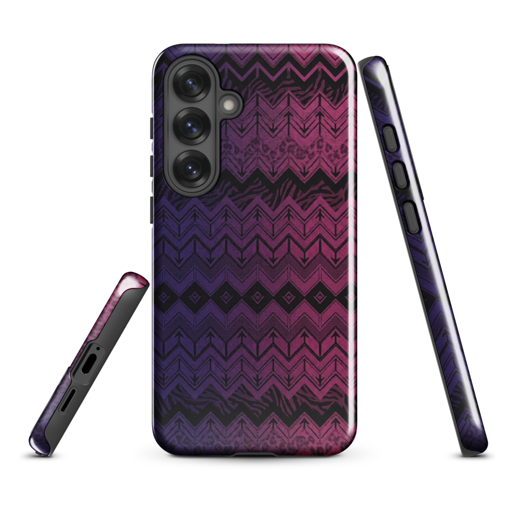 Purple & Pink Chevron Classic Pattern Tough Case for Samsung