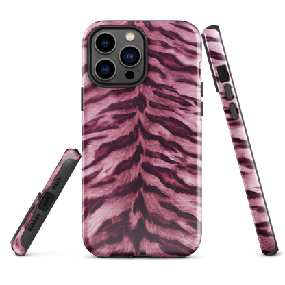 Pink Tiger Print Tough Case for iPhone®