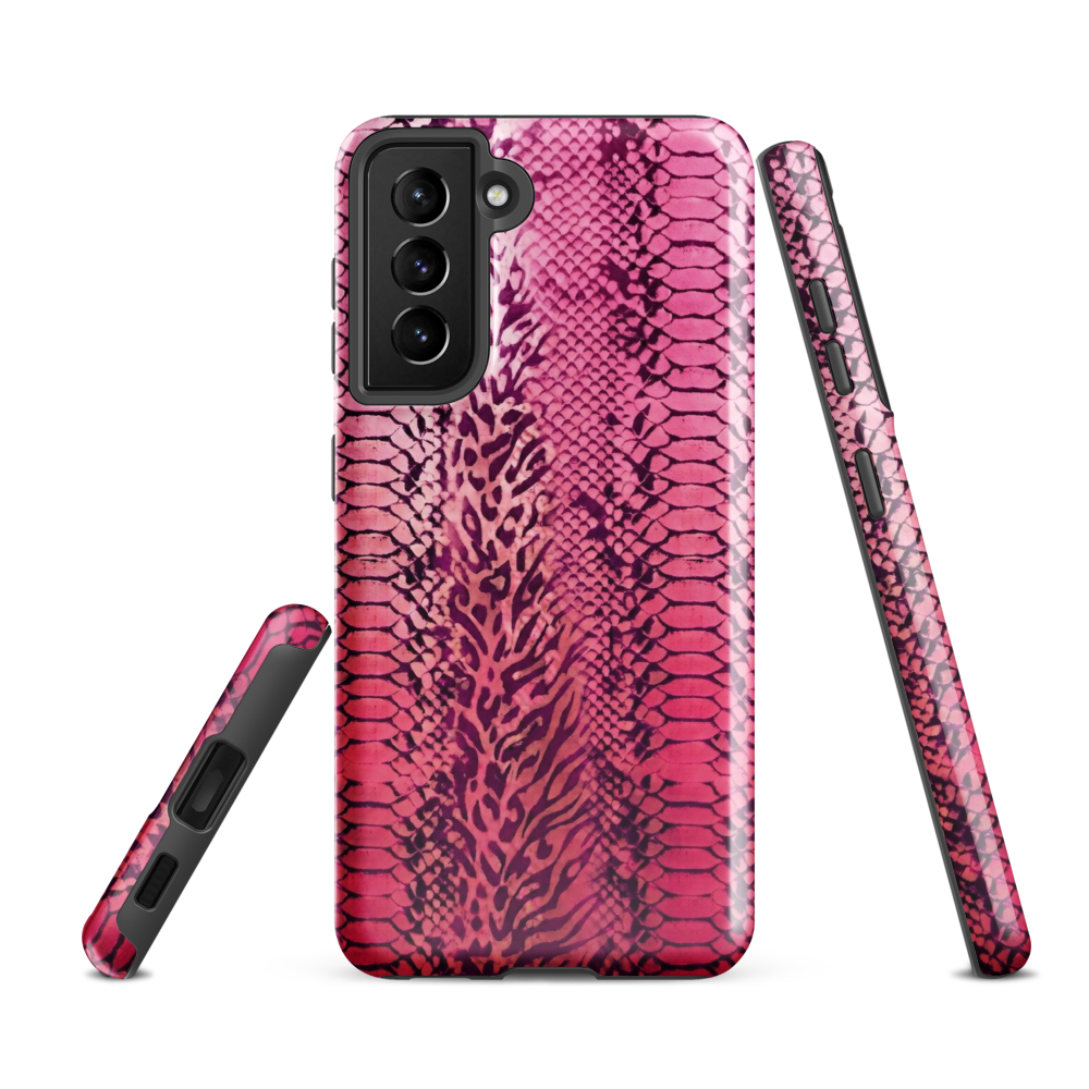 Pink Snake Skin & Leopard Print Tough Case for Samsung
