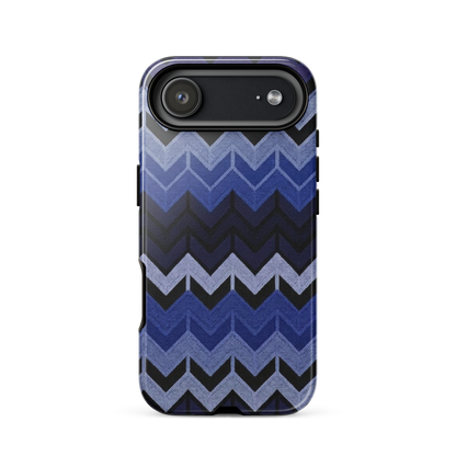 Blue Chevron Tough Case for iPhone®