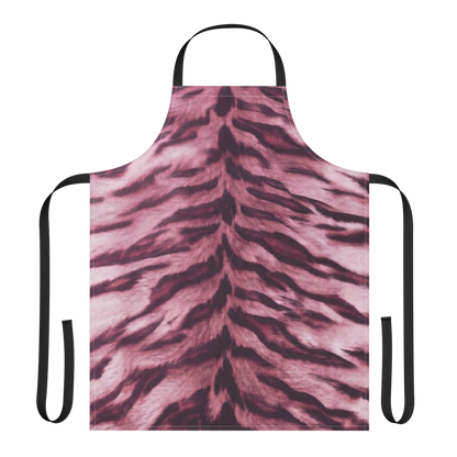 Pink Tiger Print Strap Apron