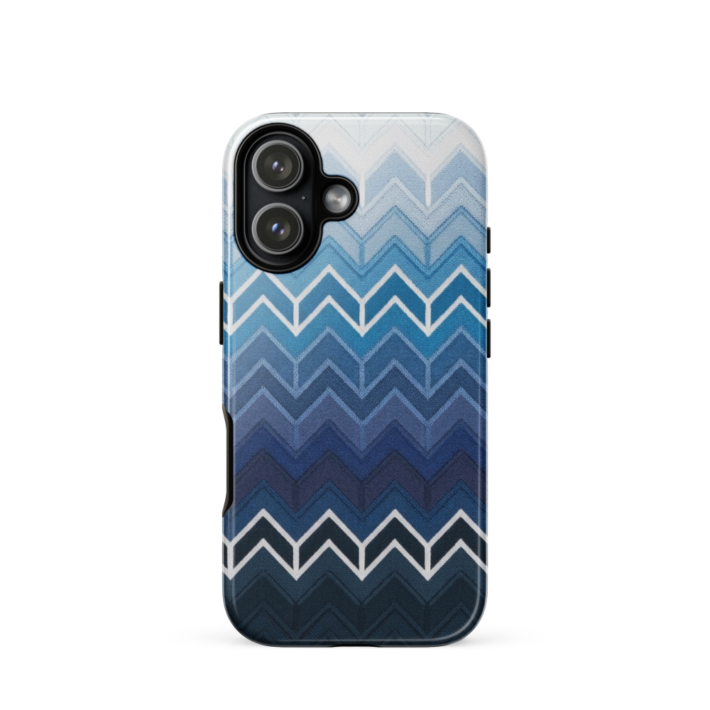Blue Chevron Classic Tough Case for iPhone®