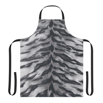 Gray Tiger Print Strap Apron