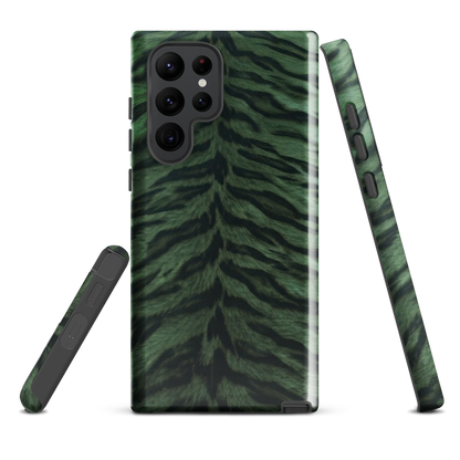 Green Tiger Print Tough Case for Samsung