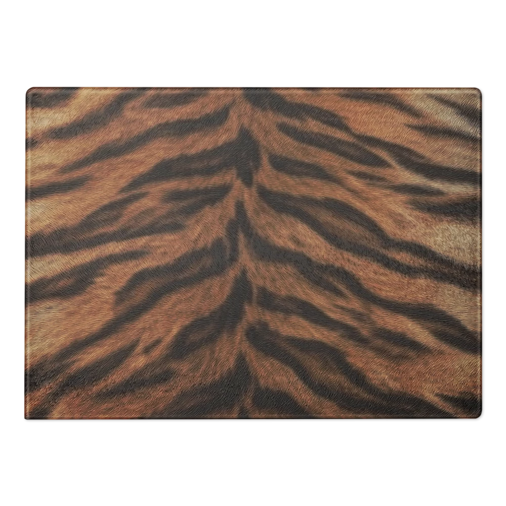 Tiger Print Glass Cutting Board
