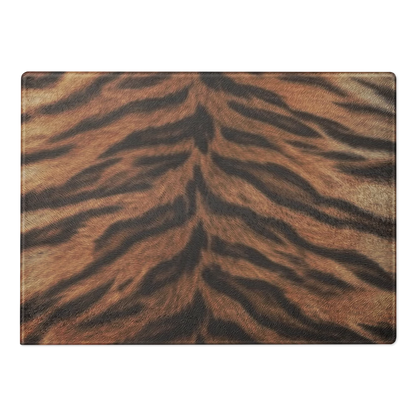 Tiger Print Glass Cutting Board