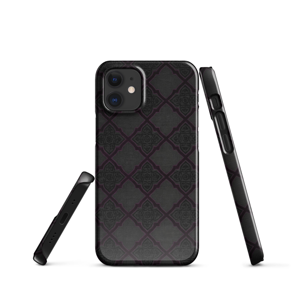 Black and Purple Whimsy Mall Goth Snap Case for iPhone