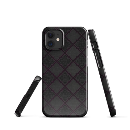 Black and Purple Whimsy Mall Goth Snap Case for iPhone