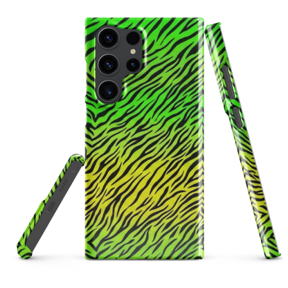 Green & Yellow  Zebra Print Snap Case for Samsung
