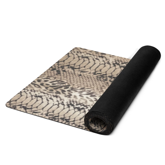 Neutral Snake Skin Yoga Mat
