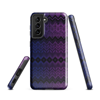 Purple & Blue Chevron Classic Tough Case for Samsung