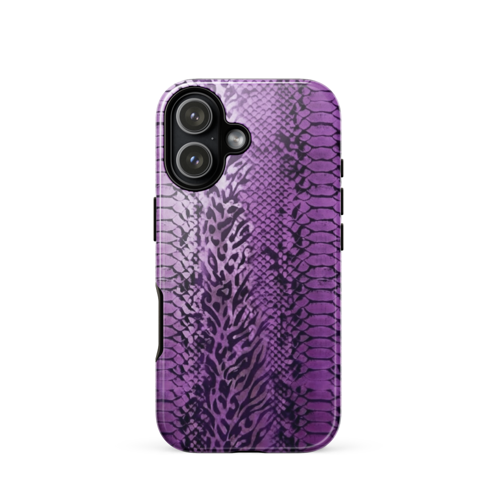 Purple Snake Skin Tough Case for iPhone®