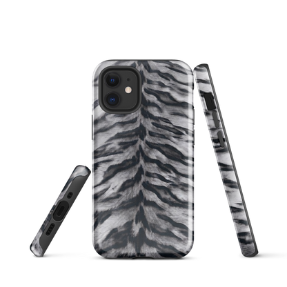 Gray Tiger Print Tough Case for iPhone®