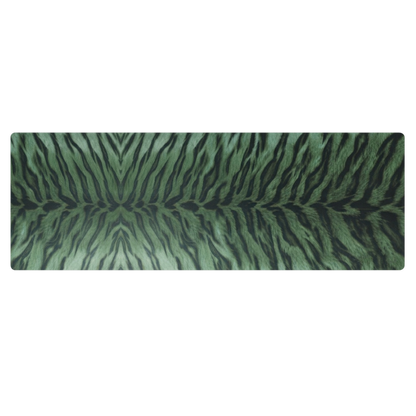 Green Tiger Print Pilates Yoga Mat