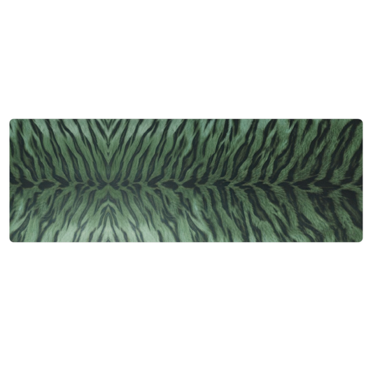 Green Tiger Print Pilates Yoga Mat