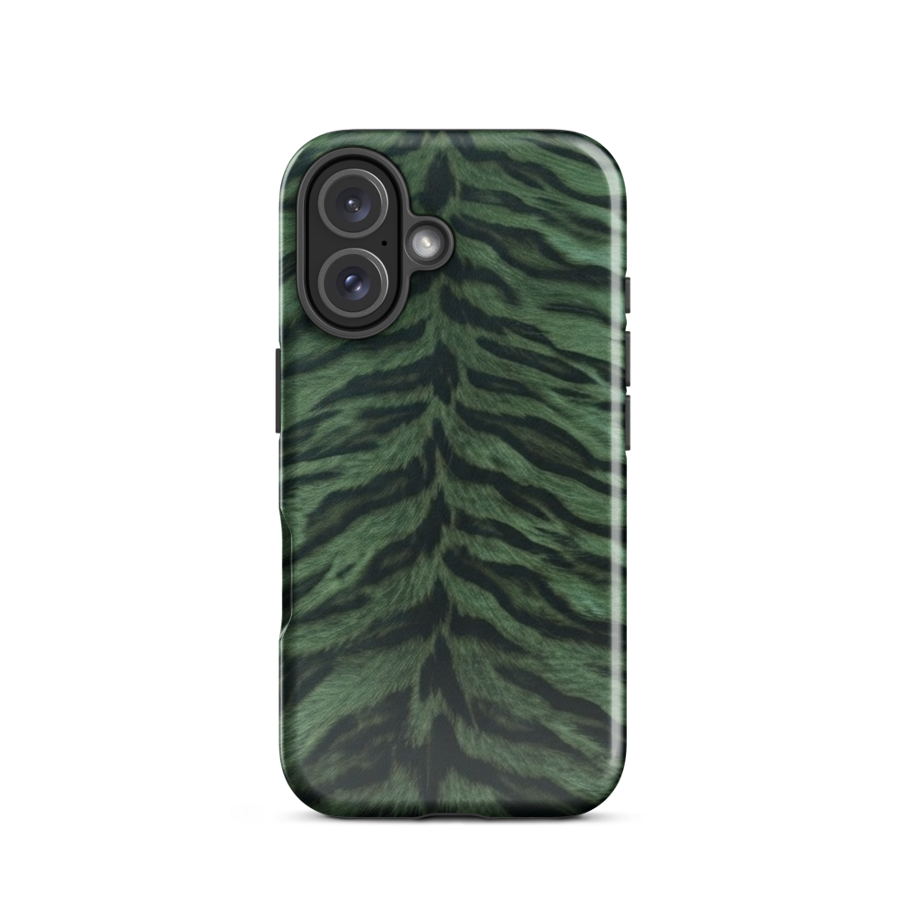 Green Tiger Print Tough Case for iPhone®
