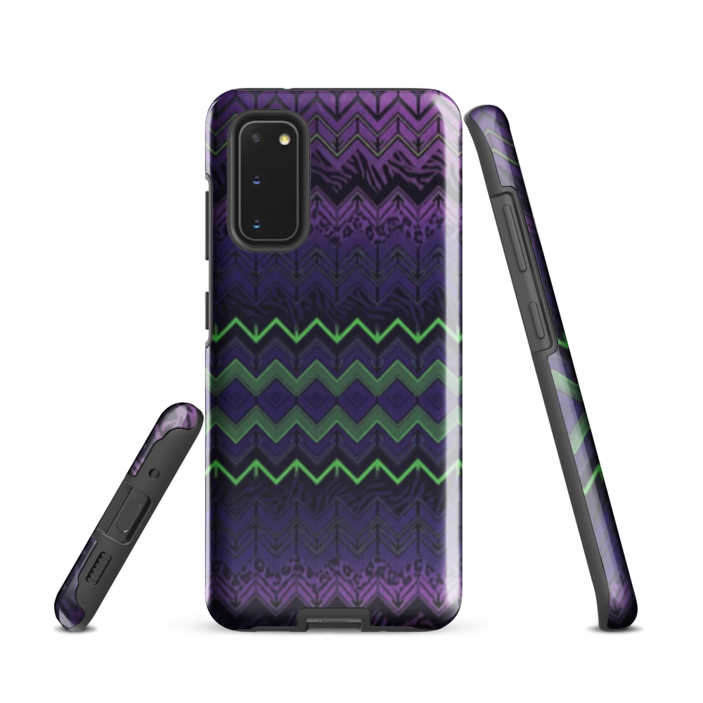 Halloween Chevron Purple & Green Edition Tough Case for Samsung