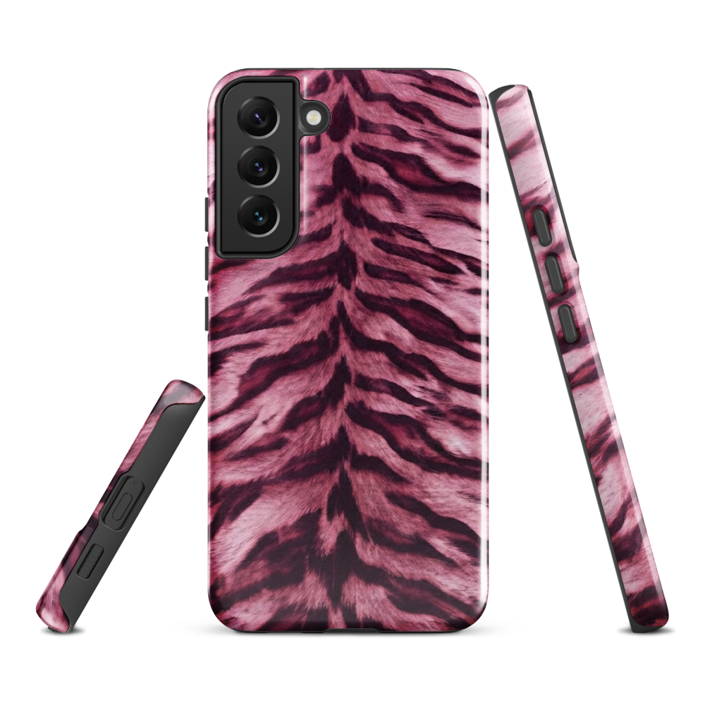 Pink Tiger Print Tough Case for Samsung