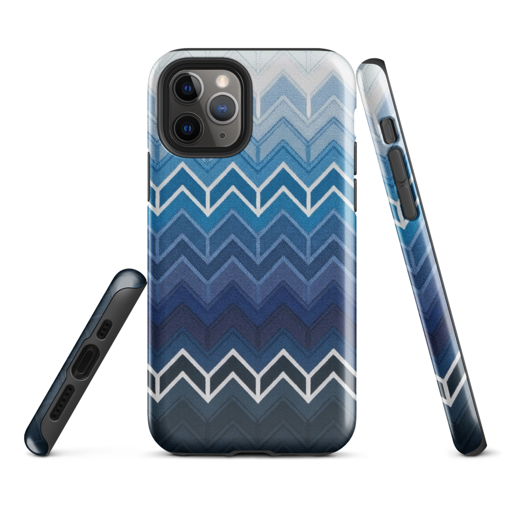 Blue Chevron Classic Tough Case for iPhone®