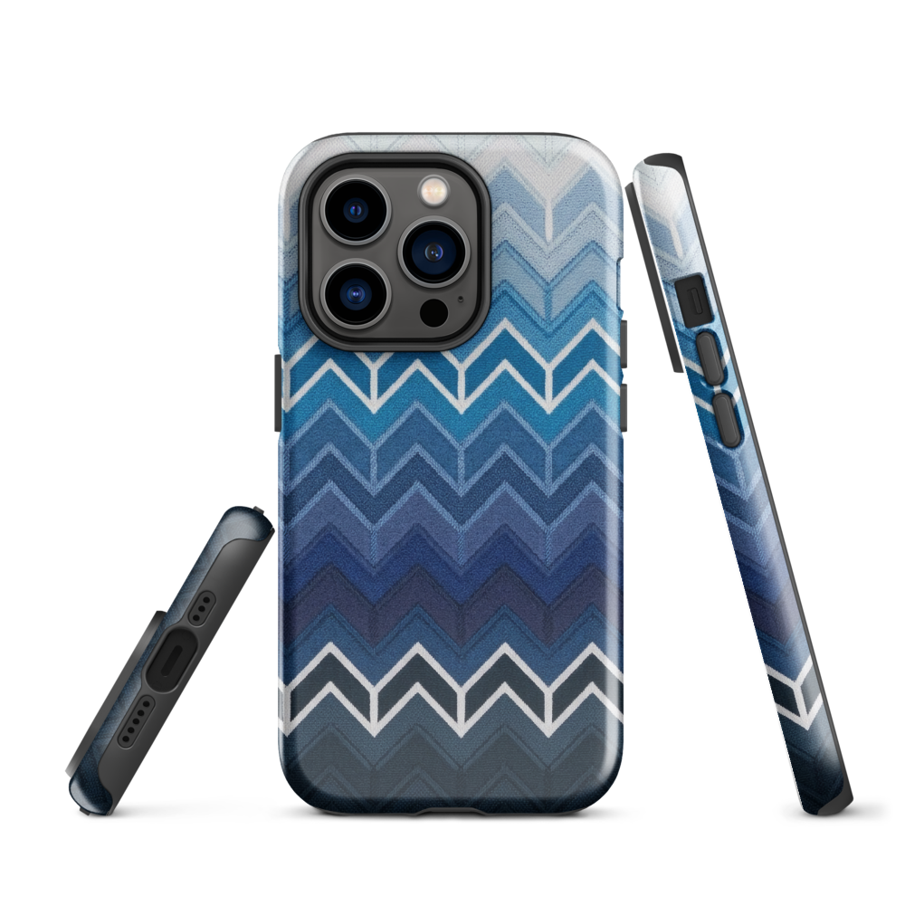 Blue Chevron Classic Tough Case for iPhone®