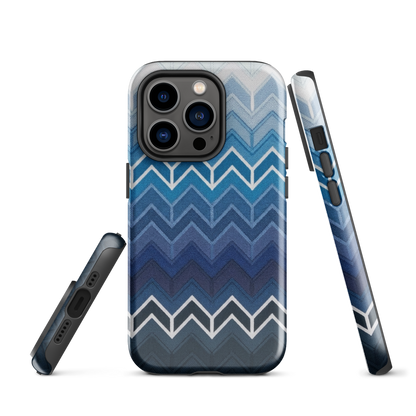 Blue Chevron Classic Tough Case for iPhone®