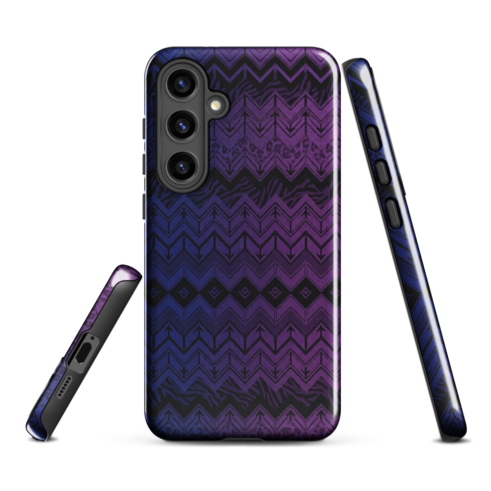 Purple & Blue Chevron Classic Tough Case for Samsung