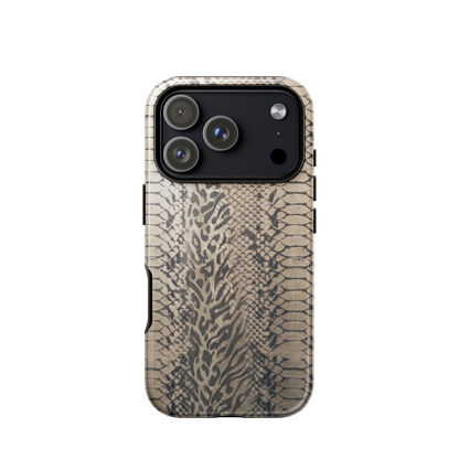 Neutral Snake Skin Tough Case for iPhone®