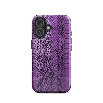Purple Snake Skin Tough Case for iPhone®