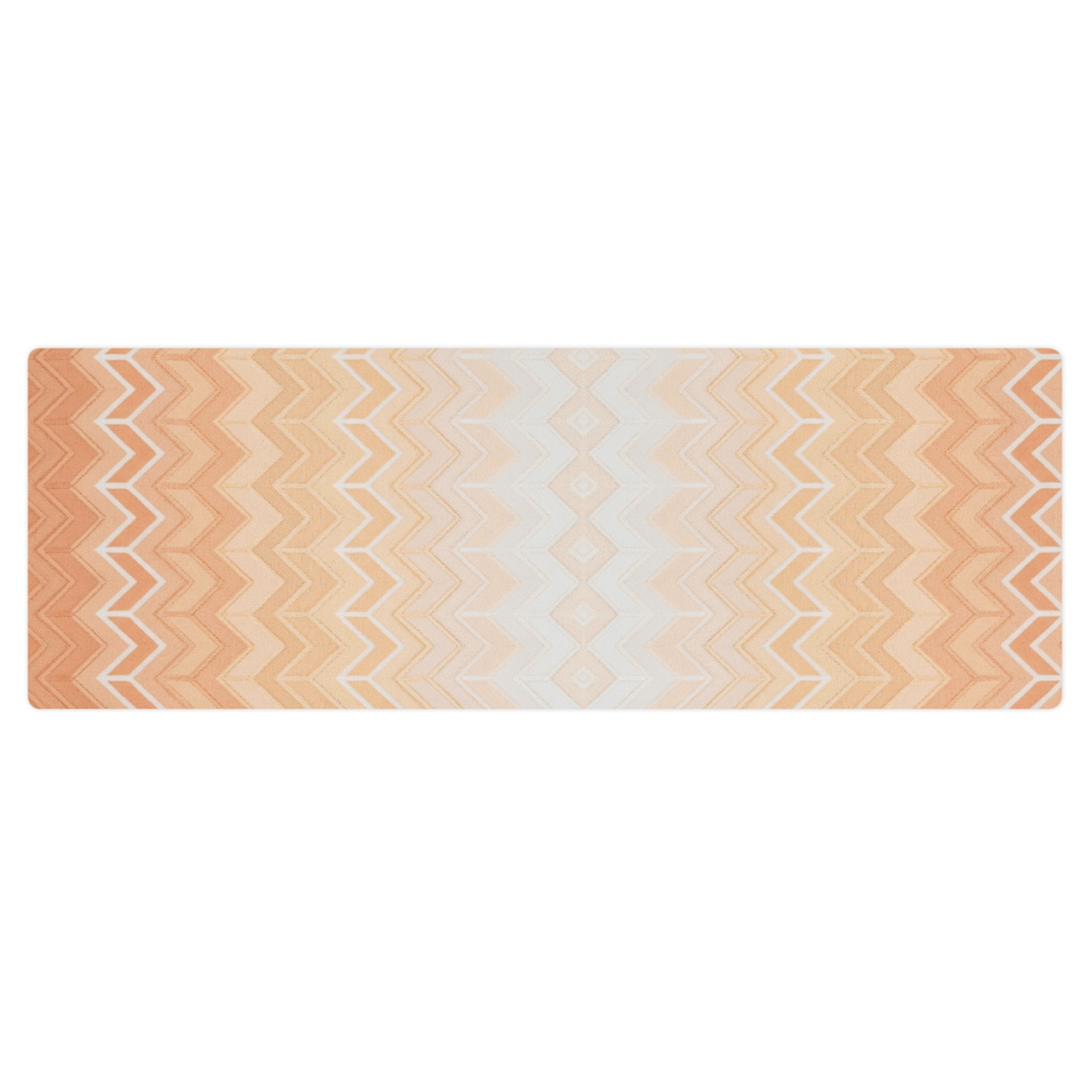 Orange Coastal Chevron Pilates Yoga Mat