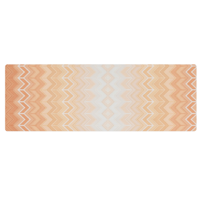 Orange Coastal Chevron Pilates Yoga Mat
