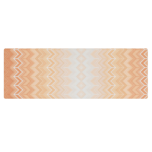 Orange Coastal Chevron Pilates Yoga Mat