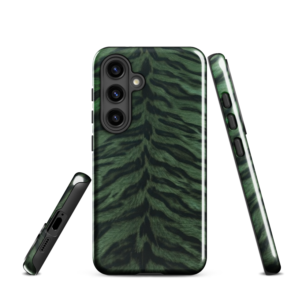 Green Tiger Print Tough Case for Samsung