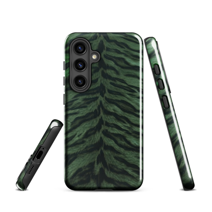 Green Tiger Print Tough Case for Samsung
