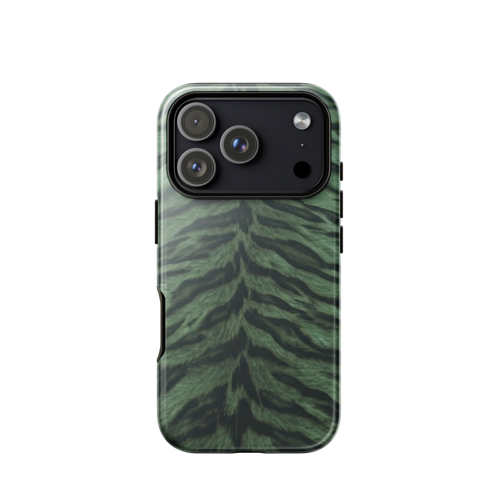 Green Tiger Print Tough Case for iPhone®