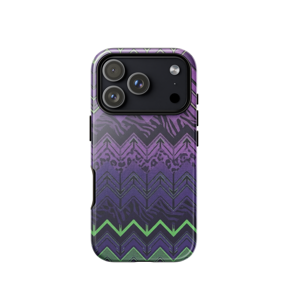 Halloween Edition Chevron Zebra & Leopard Print Tough Case for iPhone®