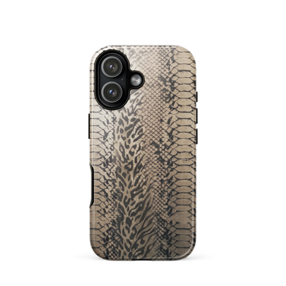 Neutral Snake Skin Tough Case for iPhone®
