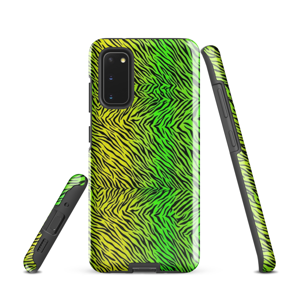 Green & Yellow  Zebra Print Tough Case for Samsung