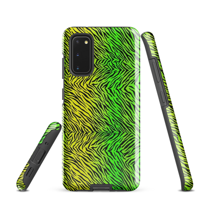 Green & Yellow  Zebra Print Tough Case for Samsung