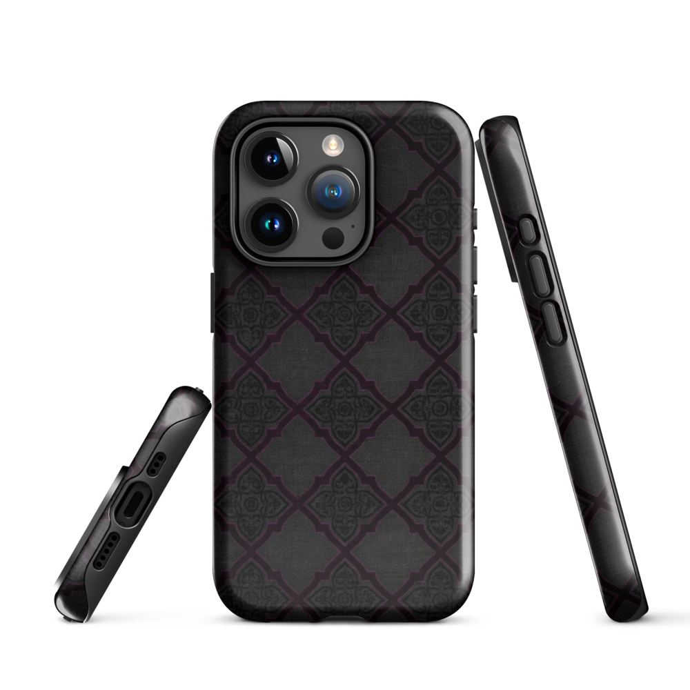 Black and Purple Whimsy Mall Goth Tough Case for iPhone®