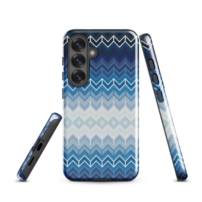 Blue Chevron Tough Case for Samsung