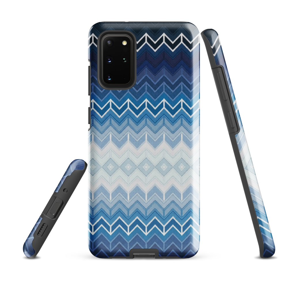 Blue Chevron Tough Case for Samsung