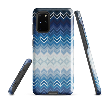 Blue Chevron Tough Case for Samsung