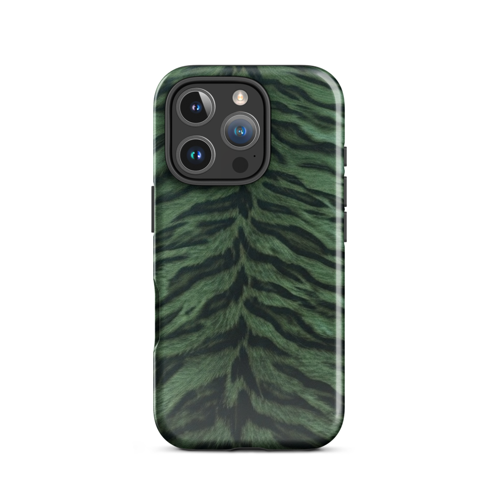 Green Tiger Print Tough Case for iPhone®