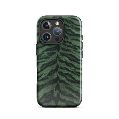 Green Tiger Print Tough Case for iPhone®