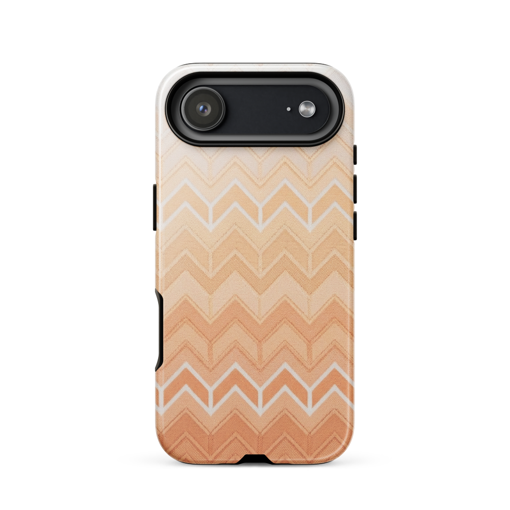 Coastal Orange Chevron Pattern Tough Case for iPhone®